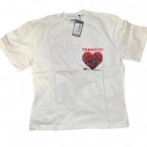 Tenaciti One Love Crewneck Shirt - Premium White Graphic Tee - Brand New